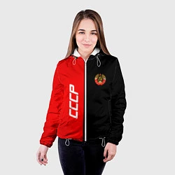 Куртка с капюшоном женская СССР: Red Collection, цвет: 3D-белый — фото 2