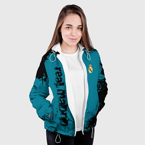 Женская куртка Real madrid - grange style / 3D-Белый – фото 3