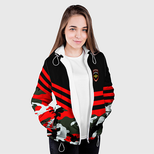 Женская куртка Полиция: Камуфляж / 3D-Белый – фото 3