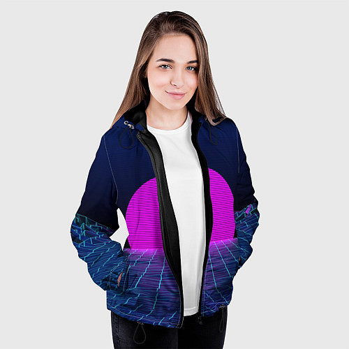 Женская куртка Digital Sunrise / 3D-Черный – фото 3