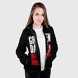 Куртка с капюшоном женская Green Day: American Idiot, цвет: 3D-черный — фото 2