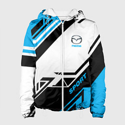 Куртка с капюшоном женская Mazda: Techno Sport, цвет: 3D-белый