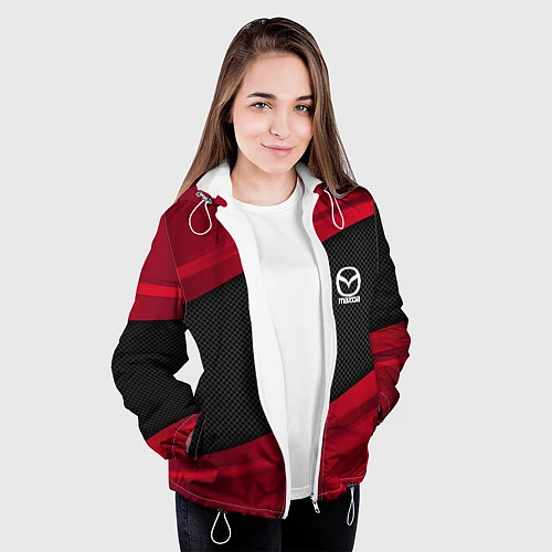 Женская куртка Mazda: Red Sport / 3D-Белый – фото 3