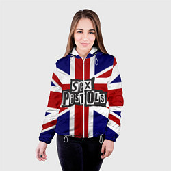 Куртка с капюшоном женская Sex Pistols UK, цвет: 3D-белый — фото 2