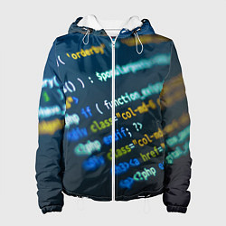 Куртка с капюшоном женская Programming Collection, цвет: 3D-белый
