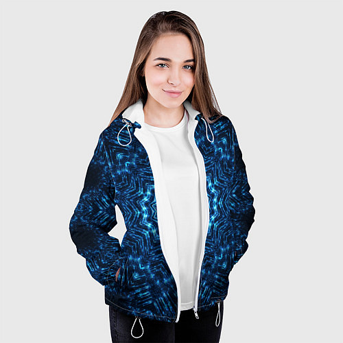 Женская куртка Космическая мандала / 3D-Белый – фото 3