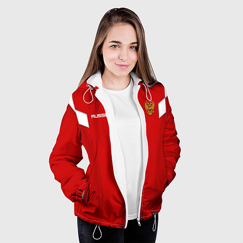 Женская куртка Сборная России / 3D-Белый – фото 3