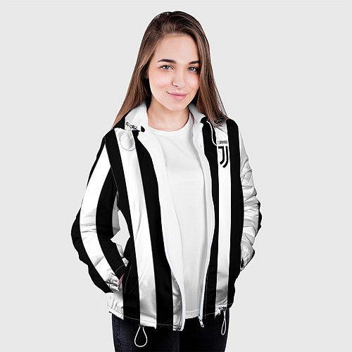 Женская куртка FC Juventus / 3D-Белый – фото 3