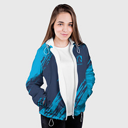 Куртка с капюшоном женская Team Liquid: Abstract Style, цвет: 3D-белый — фото 2