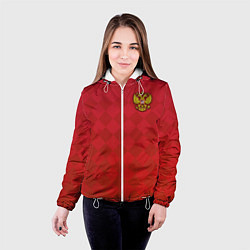 Куртка с капюшоном женская Форма сборной России, цвет: 3D-белый — фото 2