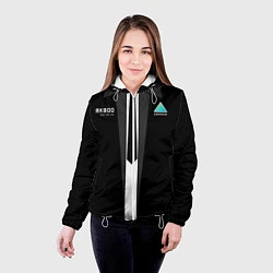 Куртка с капюшоном женская RK800 Android Black, цвет: 3D-белый — фото 2