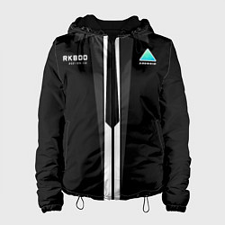 Куртка с капюшоном женская RK800 Android Black, цвет: 3D-черный