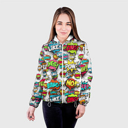 Куртка с капюшоном женская Pop art Fashion, цвет: 3D-белый — фото 2
