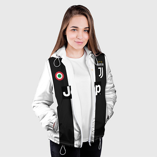 Женская куртка FC Juventus 18-19 / 3D-Белый – фото 3