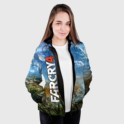 Женская куртка Far Cry 4: Ice Mountains / 3D-Черный – фото 3
