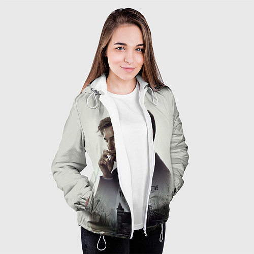 Женская куртка True Detective: Autumn / 3D-Белый – фото 3