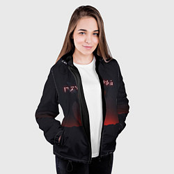 Куртка с капюшоном женская TES: Hell Dragon, цвет: 3D-черный — фото 2