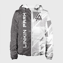 Куртка с капюшоном женская Linkin Park: Grey Form, цвет: 3D-белый