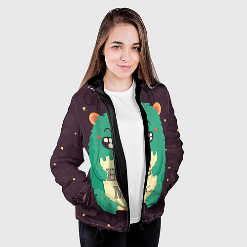 Женская куртка Monster: Hug me / 3D-Черный – фото 3