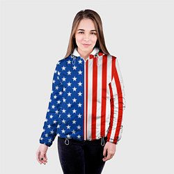 Куртка с капюшоном женская American Patriot, цвет: 3D-белый — фото 2