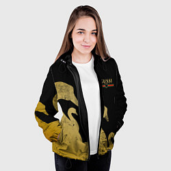Куртка с капюшоном женская GUSSI: Gold Edition, цвет: 3D-черный — фото 2
