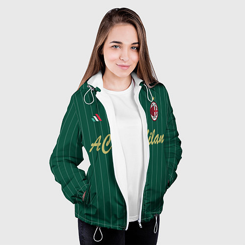 Женская куртка AC Milan: Green Form / 3D-Белый – фото 3