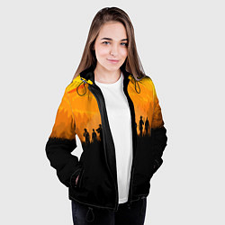 Куртка с капюшоном женская Red Dead Redemption: Orange Sun, цвет: 3D-черный — фото 2