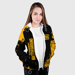 Куртка с капюшоном женская PUBG: Black Fashion, цвет: 3D-белый — фото 2