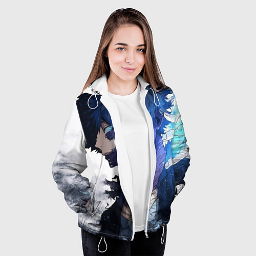 Женская куртка Академия героев - Даби / 3D-Белый – фото 3
