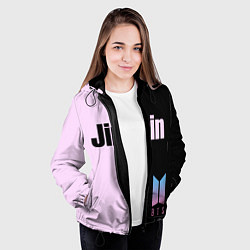 Куртка с капюшоном женская BTS Jimin, цвет: 3D-черный — фото 2