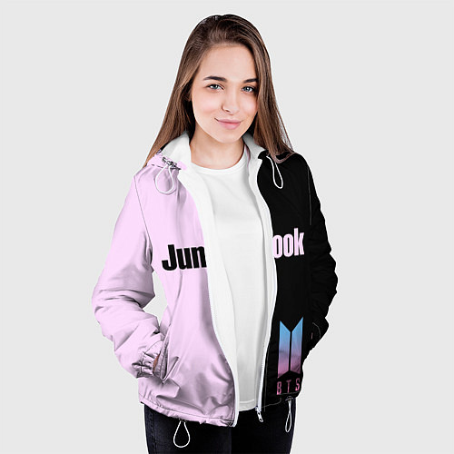 Женская куртка BTS Jung Kook / 3D-Белый – фото 3
