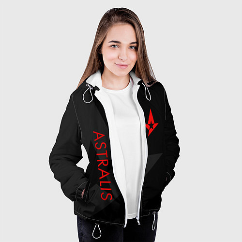Женская куртка Astralis: Dark Style / 3D-Белый – фото 3