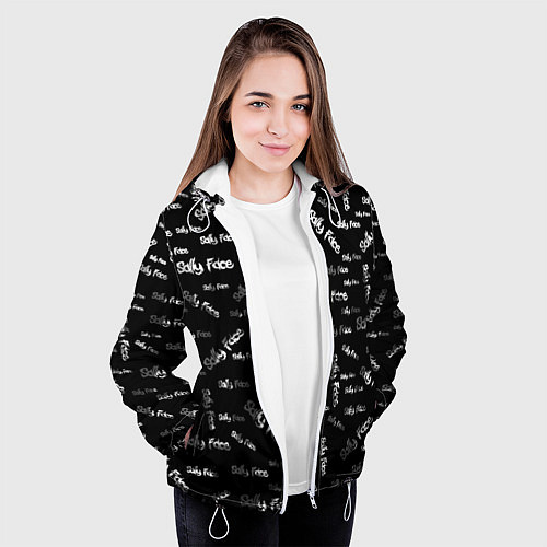 Женская куртка Sally Face: Black Pattern / 3D-Белый – фото 3