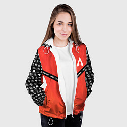 Куртка с капюшоном женская Apex Legends: Gamer, цвет: 3D-белый — фото 2