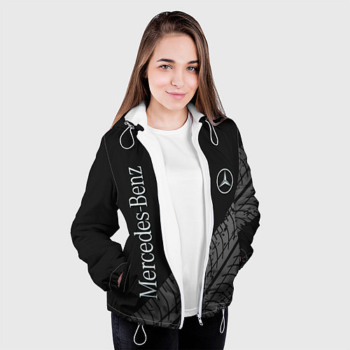 Женская куртка Mercedes AMG: Street Style / 3D-Белый – фото 3