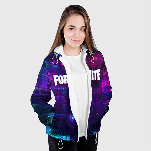Женская куртка FORTNITE SEASON 9 / 3D-Белый – фото 3