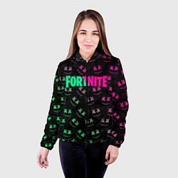 Куртка с капюшоном женская FORTNITE x MARSHMELLO, цвет: 3D-черный — фото 2