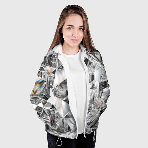 Женская куртка Бриллиантовый блеск / 3D-Белый – фото 3