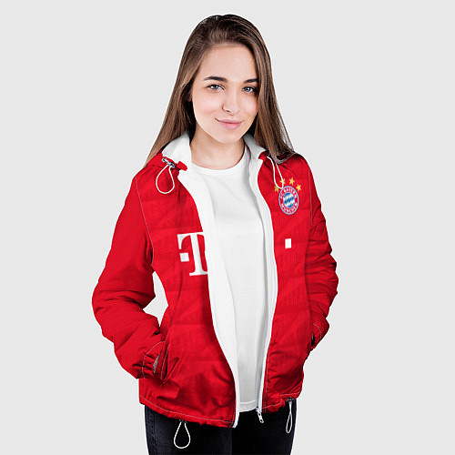Женская куртка FC Bayern: Home 19-20 / 3D-Белый – фото 3