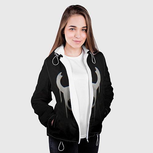 Женская куртка Hollow Knight / 3D-Белый – фото 3