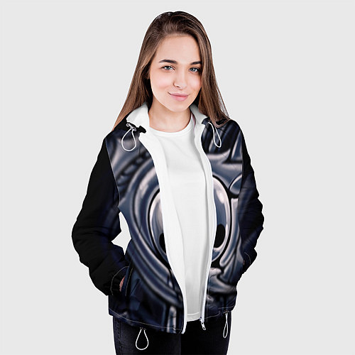 Женская куртка Hollow Knight / 3D-Белый – фото 3
