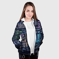 Куртка с капюшоном женская HOLLOW KNIGHT WORLD, цвет: 3D-белый — фото 2