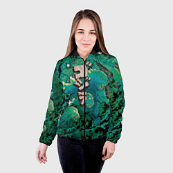 Куртка с капюшоном женская Forest Godzilla, цвет: 3D-черный — фото 2