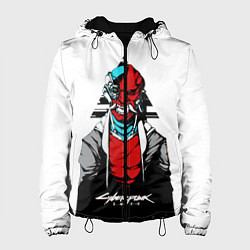 Куртка с капюшоном женская Cyberpubk 2077, цвет: 3D-черный