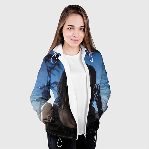 Женская куртка Киану Ривз / 3D-Белый – фото 3