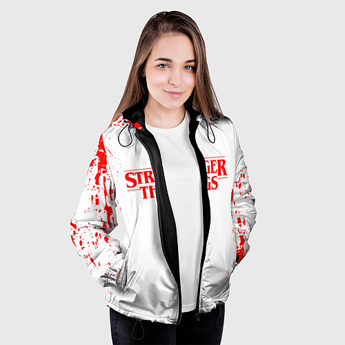 Женская куртка STRANGER THINGS / 3D-Черный – фото 3