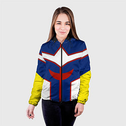 Куртка с капюшоном женская ALL MIGHT MY HERO ACADEMIA MHA МОЯ ГЕРОЙСКАЯ АКАДЕ, цвет: 3D-черный — фото 2