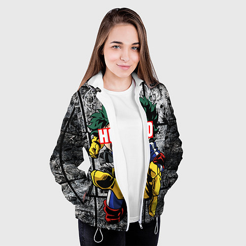 Женская куртка Deku Плашка переносная / 3D-Белый – фото 3