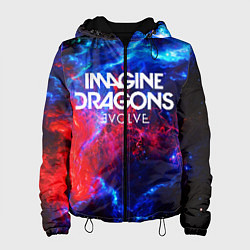 Куртка с капюшоном женская IMAGINE DRAGONS, цвет: 3D-черный