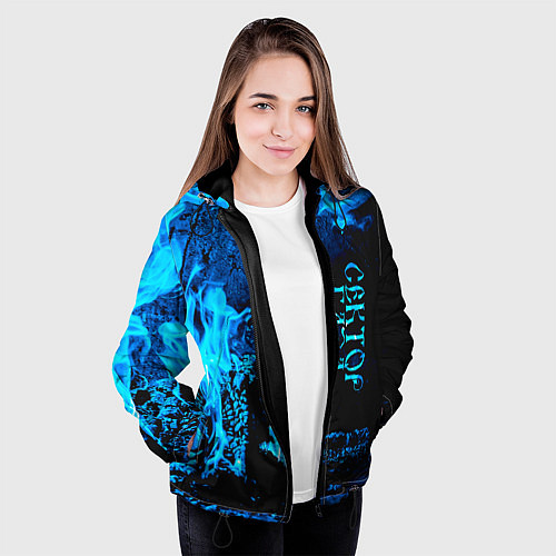 Женская куртка Сектор Газа / 3D-Черный – фото 3